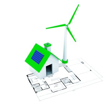 3D green energy with little home