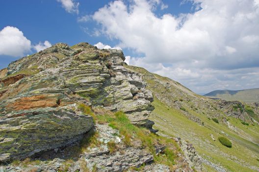 Rocks landscape in Parang mountains, Romanian Carpathians