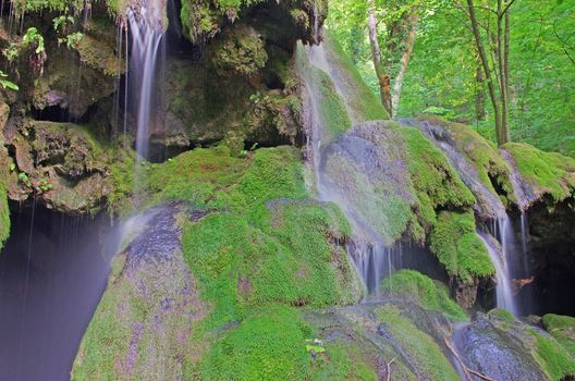 Waterfall details in Beusnita National Park