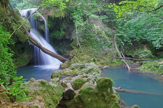 Silky waterfall in Beusnita National Park