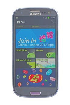 Google Play Store on Android smartphone (Samsung Galaxy SIII)