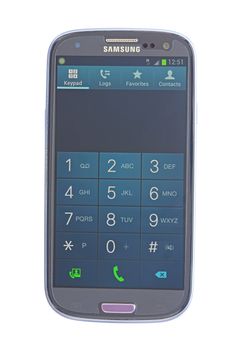 Dial a number on Samsung Galaxy SIII