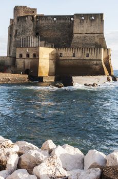 view of the fortress in Naples, Italy