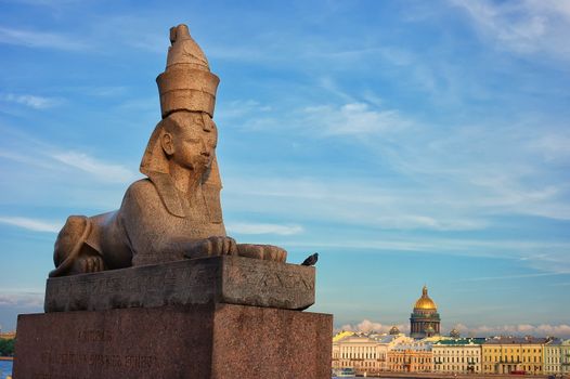 Egyptian Sphinx. St Petersburg, Russia.