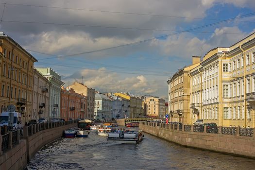 River Moika in St Petersburg. Russia