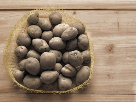 close up of a heap of potatoes