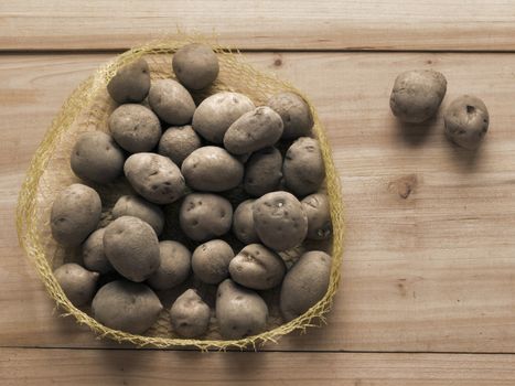 close up of a heap of potatoes