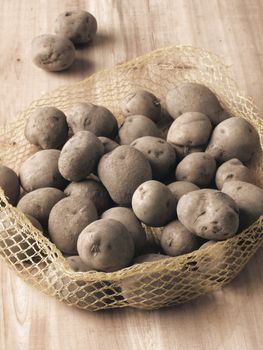 close up of a heap of potatoes