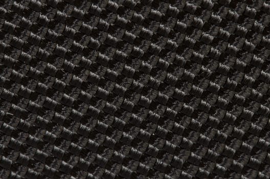 close up of black fabric made in to textured background