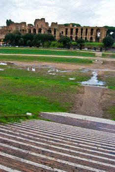 old site of the Circus Maximus in Rome