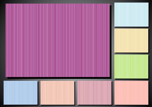 seamless set of color backgrounds in a large strip