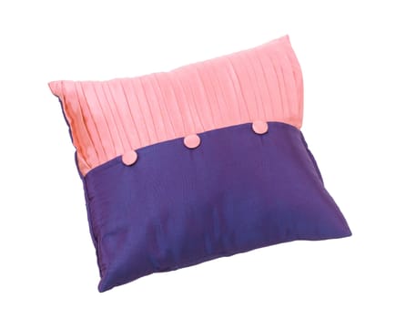 Nice design of the two tone violet and pink cushion isolated 