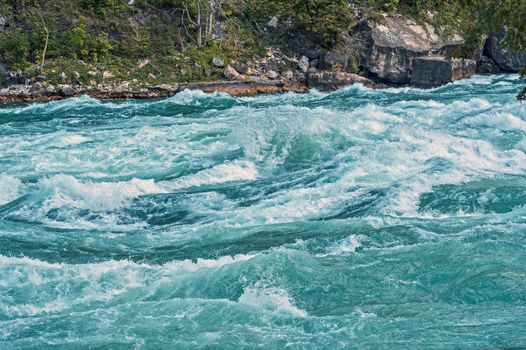 Powerful rapids in the lower Niagara River.