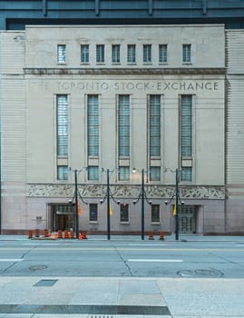 Toronto Stock exchange (Canada )
 Old office building 1930s