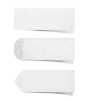 Mulberry paper Labels on white background. 

