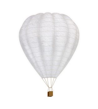 Balloon made from mulberry Paper on white background. 