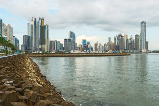 Panama City, Panama November 10, 2012. View of Marbella & Paitilla. Picture is taken from  Balboa avenue in Panama City.