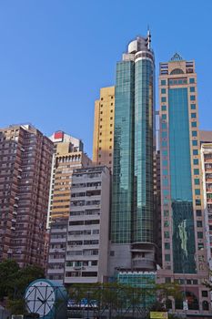 Skyscrapers in Hong Kong, modern architecture