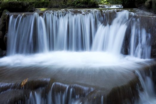 Waterfall in tropical forest, Thailand