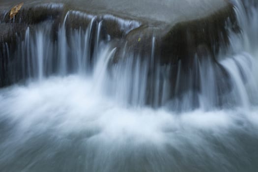 Waterfall in tropical forest, Thailand
