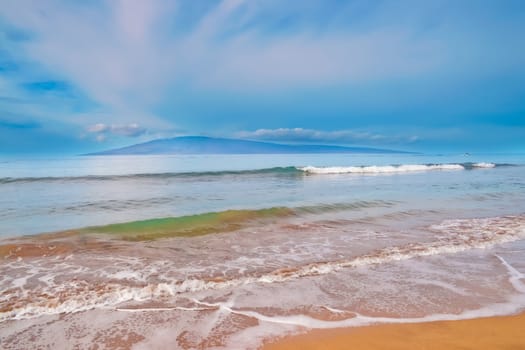 Komohana or West Maui Volcano as seen Wailea-Makena, Hawaii