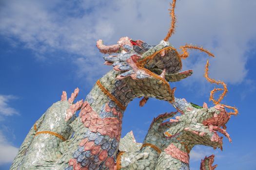 origami dragon  from a money of thailand