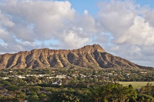 Diamond Head Crater on the Hawaiian island of Oahu