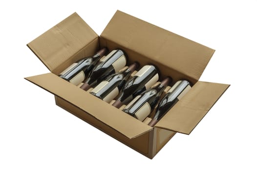 Wine bottles now shipped in cardboard boxes