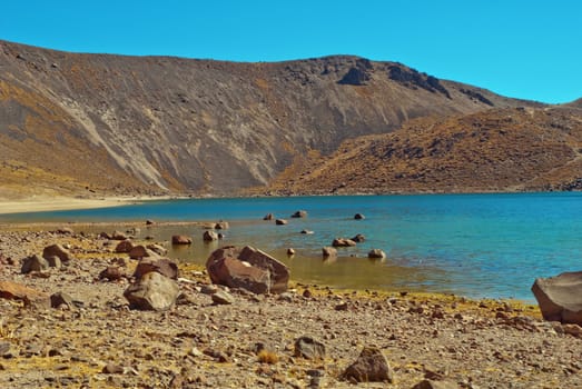 Top of the volcano known as nevado de toluca. Picture taken at 4500 meters over the see level, near Toluca, Mexico.