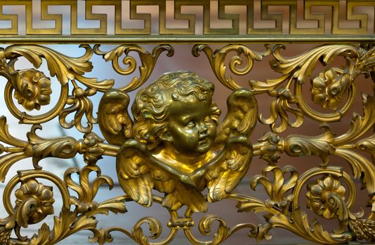 pattern in the angel of the church on forged gate