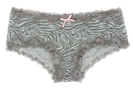 Women's panties isolated on white background