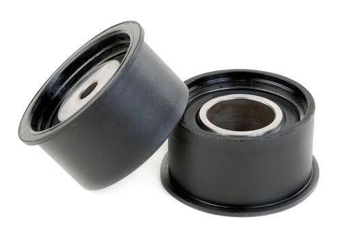 Two timing pulley, isolate on white