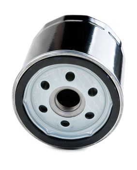car oil filter, isolated on white background