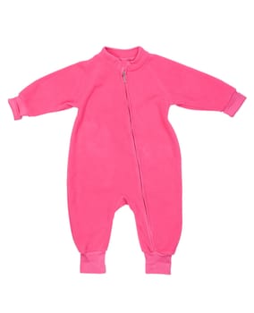 pink rompers isolated on white background