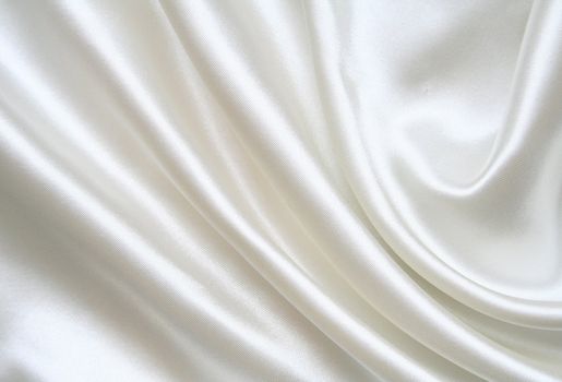 Smooth elegant white silk can use as background