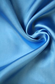 Smooth elegant blue silk can use as background

