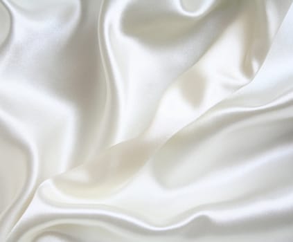 Smooth elegant white silk can use as background