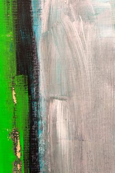 Detail from painting. Oil on canvas