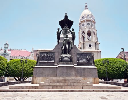 Simon Bolivar monument in Panama city