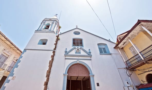 Old church in Casco vieja in Panama city