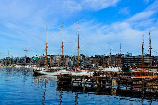 Oslo fjord harbor. Norway