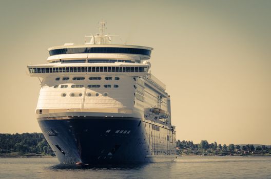 Cruise ship  in Oslo harbor