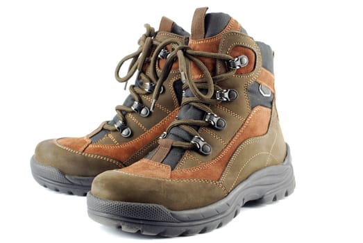 Pair of new hiking boots