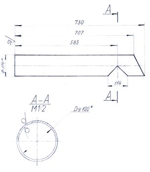 drawing of mechanical parts made ​​with pencil on white background