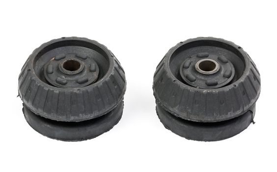 Set of thrust bearings car shock absorber isolated on white background