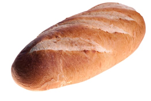 Image of a Loaf of Bread on white background
