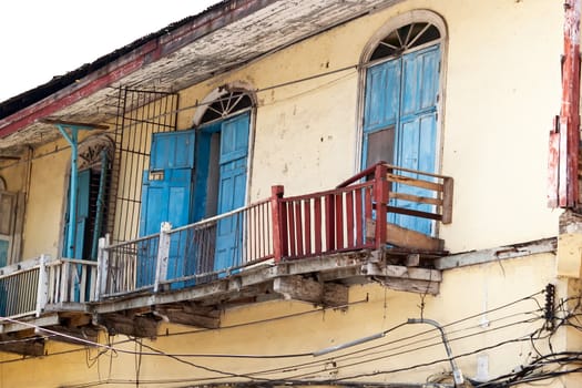 Panama city Casco Viejo old colonial house