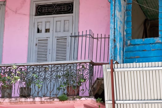 Panama city Casco Vieja old colonial houses