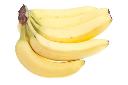 Bunch of fresh bananas the image on white background