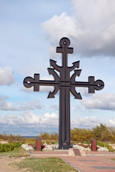 Cross in Rewa Cape Poland. Established to commemorate fishermen and sailors who never returned from the sea.
